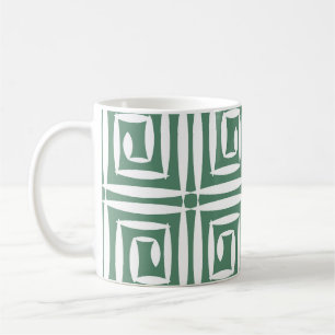 Taza De Café Patrón de infiltración de madera de polígonos geom