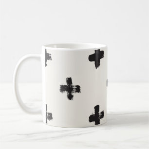Taza De Café Patrón de infiltración vintage del pincel