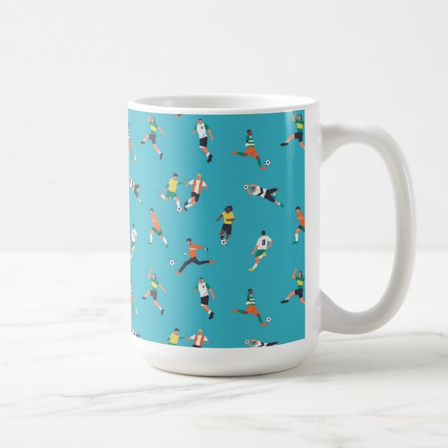 Taza De Café Patrón de jugador de fútbol (Derecha)
