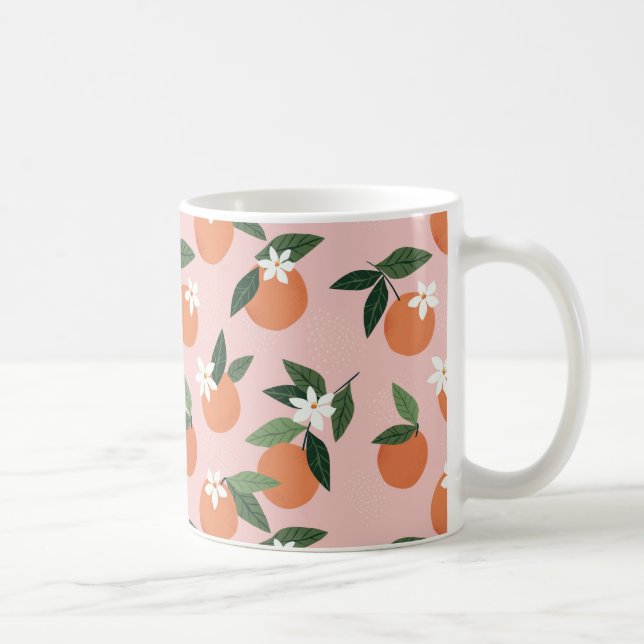 Taza De Café Patrón de jugo de Naranja (Derecha)