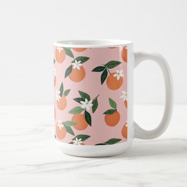 Taza De Café Patrón de jugo de Naranja (Derecha)