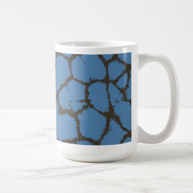 Taza De Café Patrón de la barra azul (Derecha)