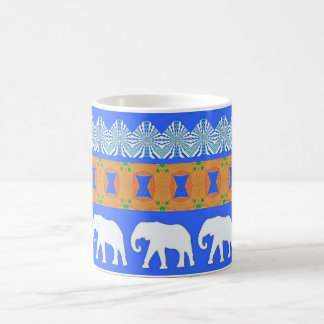 Taza De Café Patrón de la caminata del elefante