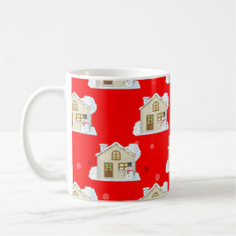 Taza De Café Patrón de la casa de los navidades