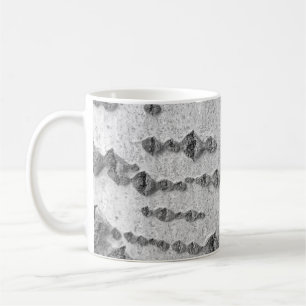 Taza De Café Patrón de la corteza de Birch
