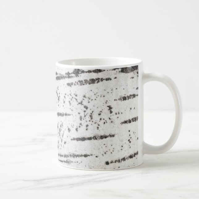 Taza De Café Patrón de la corteza de Birch (Derecha)