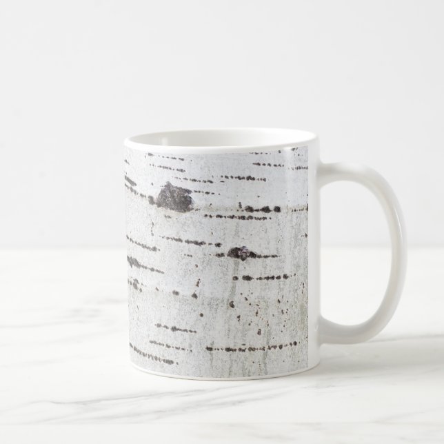 Taza De Café Patrón de la corteza de Birch (Derecha)