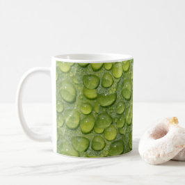 Taza De Café Patrón de la naturaleza de la hoja verde de las go