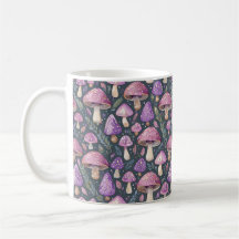 Patrón de la naturaleza morada del hongo