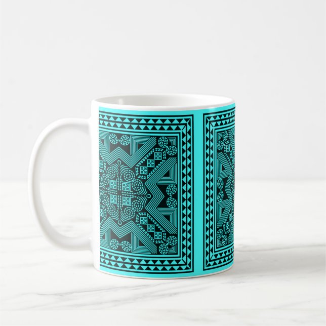 Taza De Café Patrón de la tribu Hmong Hill (Izquierda)