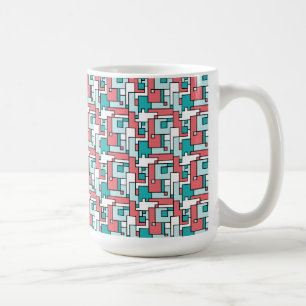 Taza De Café Patrón de ladrillo retro