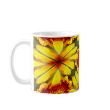 Patrón de las flores doradas