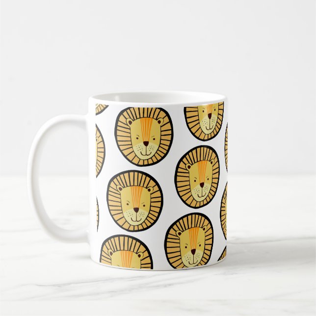 Taza De Café Patrón de león mate (Izquierda)