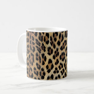 Taza De Café Patrón de leopardo, tigre, piel de leopardo, de mo