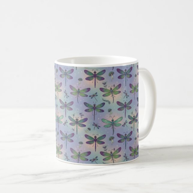 Taza De Café Patrón de libélula (Anverso derecho)