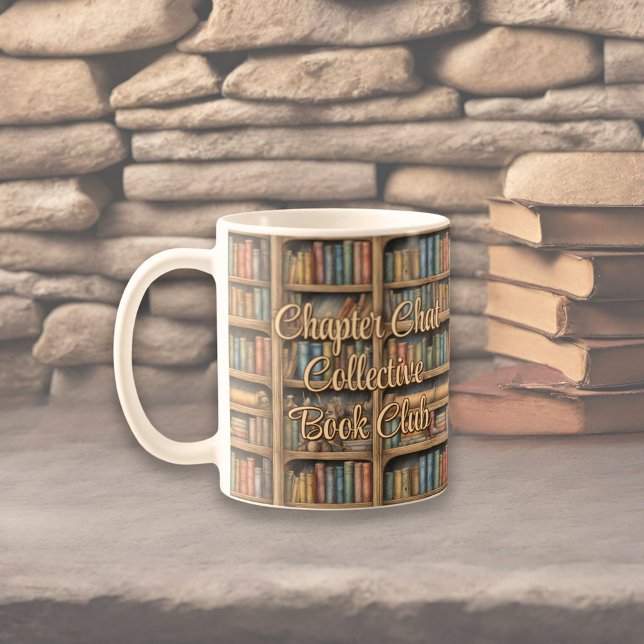 Taza De Café Patrón de librería de cuento de hadas (Subido por el creador)