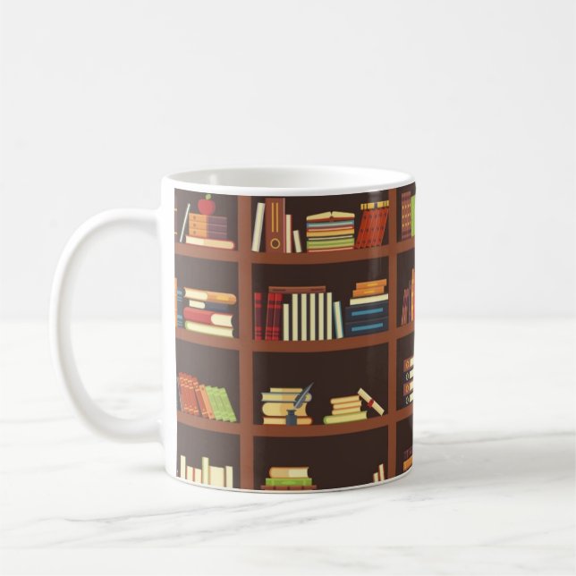 Taza De Café Patrón de libro (Izquierda)