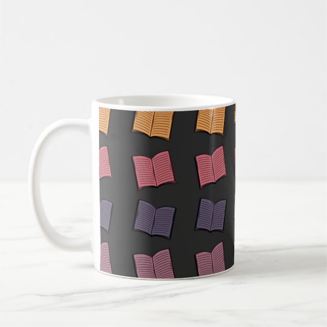 Taza De Café Patrón de libro (Izquierda)