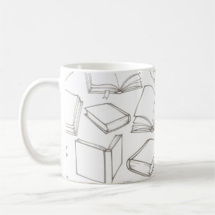 Taza De Café Patrón de libro