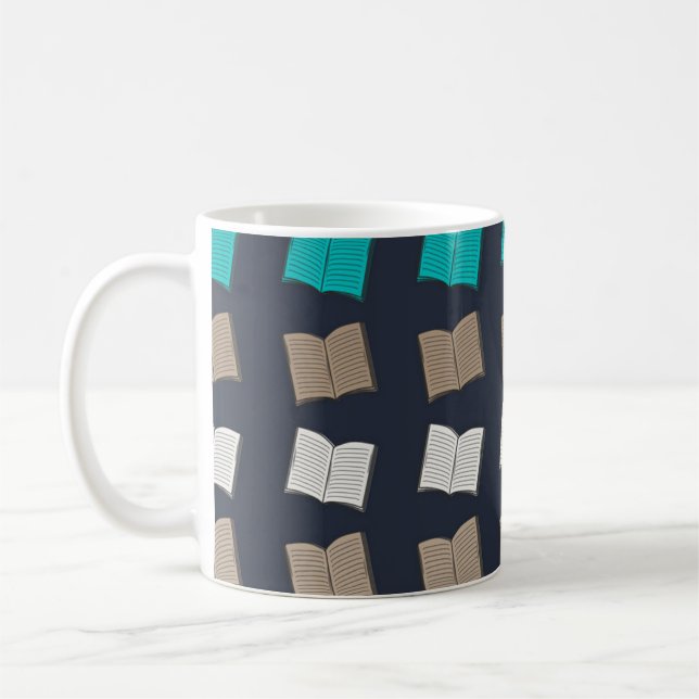 Taza De Café Patrón de libro (Izquierda)