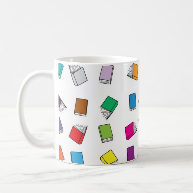 Taza De Café Patrón de libro (Izquierda)