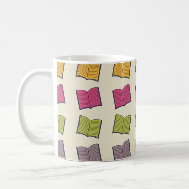 Taza De Café Patrón de libro (Izquierda)