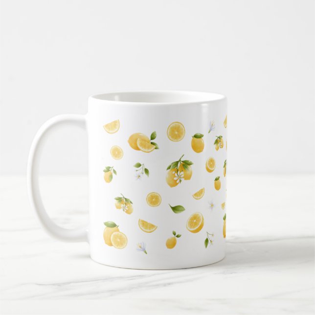 Taza De Café Patrón de limón (Izquierda)