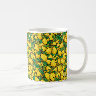 Taza De Café Patrón de limón cítrico fresco