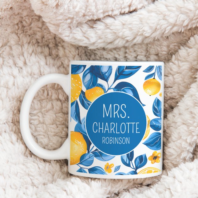 Taza De Café Patrón de limón Personalizado de fruta tropical No (Subido por el creador)