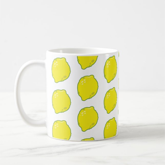 Taza De Café Patrón de limoneros de corte (Izquierda)