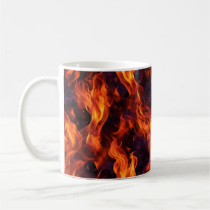 Taza De Café Patrón de llamas