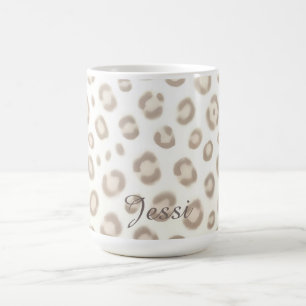 Taza De Café Patrón de lujo de animal suave   Estampado de anim
