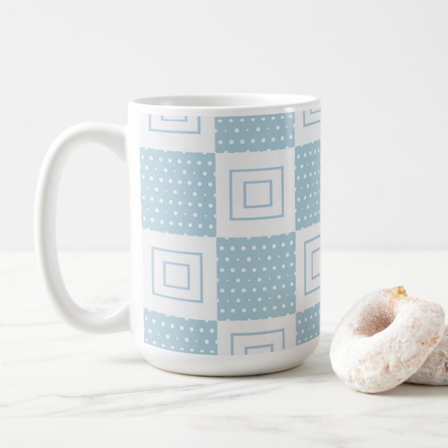 Taza De Café Patrón de Lunares, 15oz (Con donut)