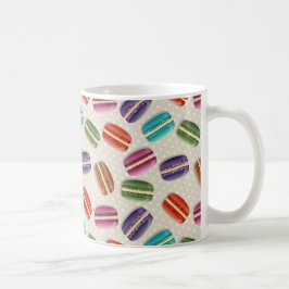 Taza De Café Patrón de Macaron francés lindo