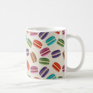 Taza De Café Patrón de Macaron francés lindo
