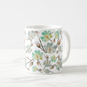 Taza De Café Patrón de Magnolia Mug clásico