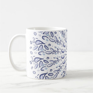 Taza De Café Patrón de mandala azul