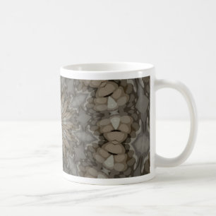 Taza De Café Patrón de Mandala de Tonos Naturales de la Tierra