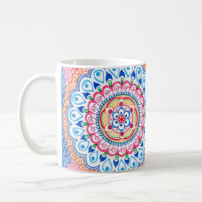 Taza De Café Patrón de Mandala Mug (Izquierda)
