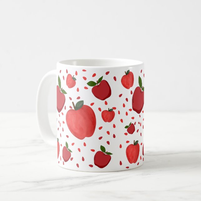 Taza De Café Patrón de manzana corta (Anverso izquierdo)