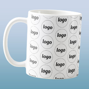 Taza De Café Patrón de marca comercial de logotipo simple