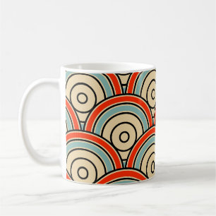 Taza De Café Patrón de marfil de escalas asiáticas
