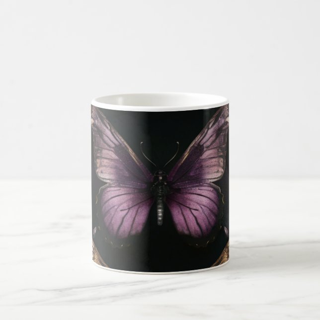 Taza De Café Patrón de mariposa encantadora (Centro)