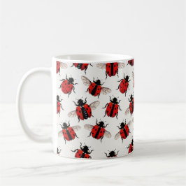 Taza De Café Patrón de mariquita