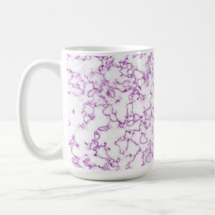 Taza De Café Patrón de mármol púrpura