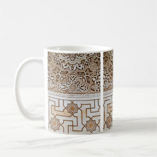 Taza De Café Patrón de mezaica árabe crema-nativa