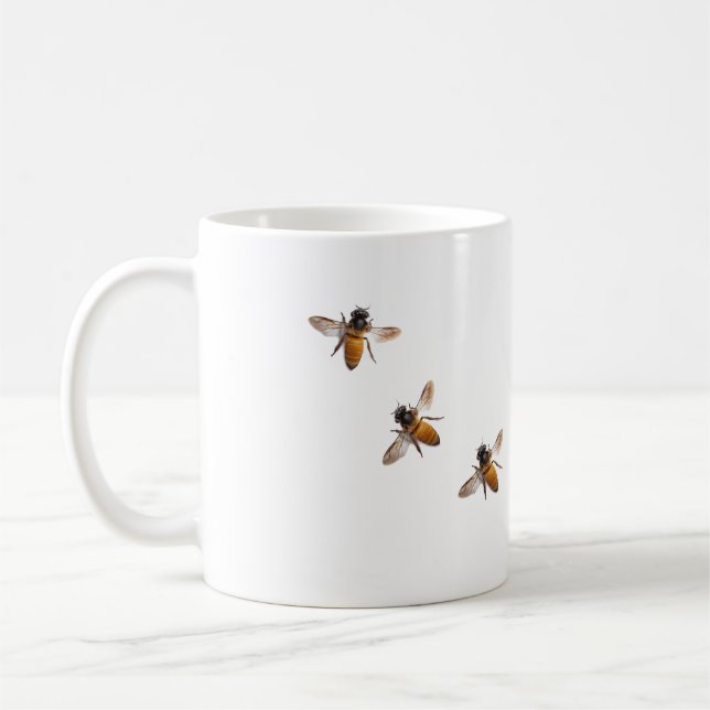 Taza De Café Patrón de miel de abeja (Izquierda)