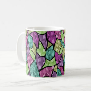 Taza De Café Patrón de mosaico de azulejo de vidrio moderno abs