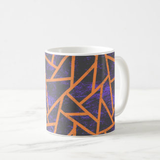 Taza De Café Patrón de mosaico de Halloween