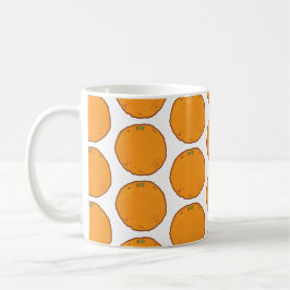 Taza De Café Patrón de Naranja corto